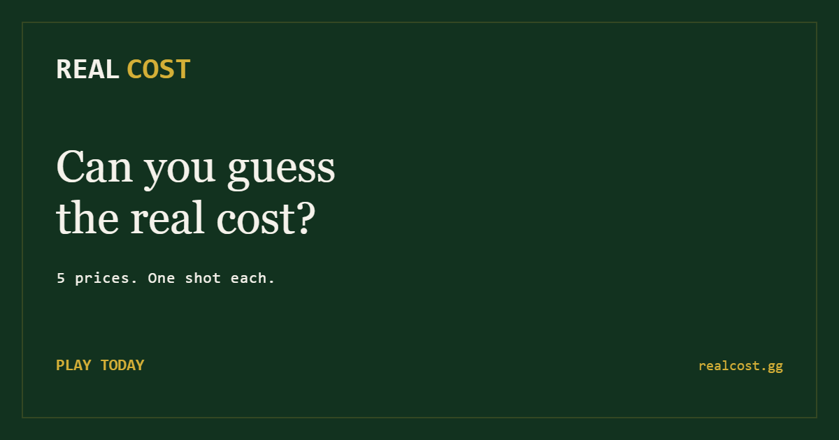 I built a daily game where you guess the prices of unusual things some are worth millions